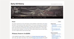 Desktop Screenshot of earlyushistory.net